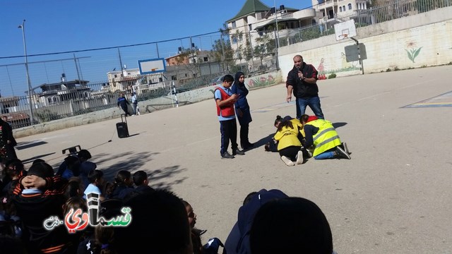 كفرقاسم : نظام وانتظام ومسؤولية في التمرين المدني في مدرسة جنة ابن رشد الابتدائية 